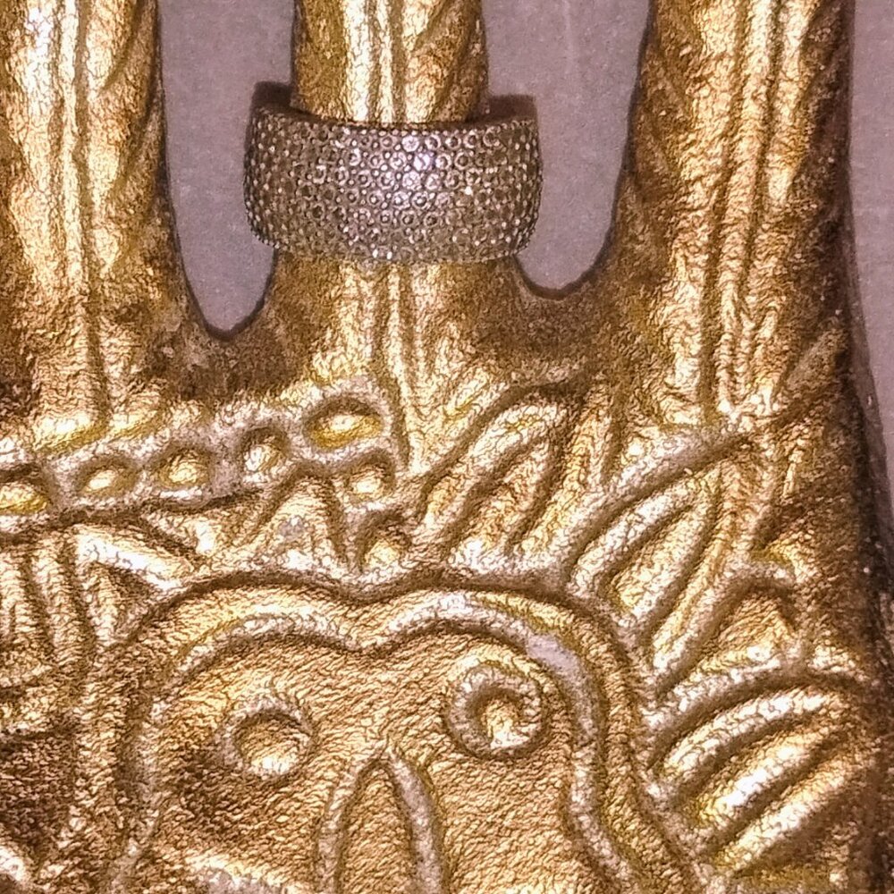 Sterling Silver Pave Dome Ring Size 7 925 CZ Microset Wide Band Sparkle - Picture 3 of 4